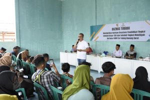 Sekda Tubaba Serahkan Pendistribusian Bantuan Beasiswa BAZNAS