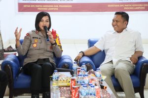 Jelang Pilkada 2024 Kapolres Pesawaran Rutinkan Cooling Sistem Sambangi Tokoh Partai Politik