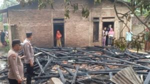 Polsek Sumberejo Identifikasi Kebakaran Rumah Kebumen