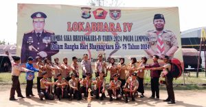 Saka bhayangkara Polres Pesisir Barat Juara 1 Lomba Pidato Kamtibmas dalam Rangka HUT Bhayangkara ke-78
