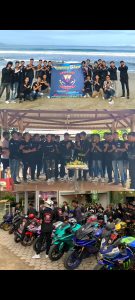 Club Brantas R-15 Lampung rayakan HUT ke 5 Tahun di pantai kedu warna lampung Selatan