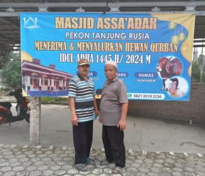 Pimpinan Cabang Muhammadiyah (PCM) Tanjung Rusia bersama Takmir Masjid As-sa’adah Fasilitasi Pemotongan Ibadah Kurban