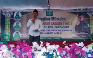 Pengajian Rutin Triwulan NU Ditempatkan di Pekon Tanjung Rusia, Ini Ucap Kakon Wildan Firdaus SE,
