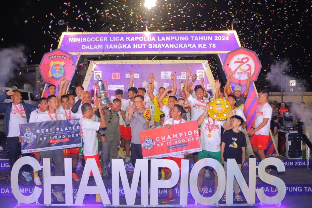 Turnamen Mini Soccer Kapolda Lampung Cup 2024 Berakhir, Kapolda: Terus Jaga Kekompakan dan Sportivitas