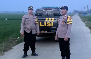 Bhabinkamtbmas Polsek Candipuro Desa cinta Mulya, Laksanakan Patroli Antisipasi Balap Liar
