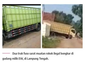 Lapor Pak Kapolda Ada Gudang Rokok Ilegal Dikampung Gayau Sakti