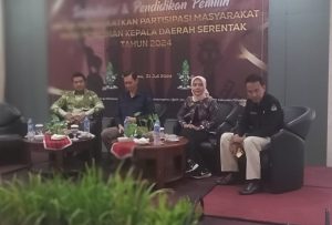 KPU Pringsewu : Sosialisasi dan Pendidikan Pemilihan Umum Meningkatkan Partisipasi Masyarakat dalam Pilkada Serentak tahun 2024.