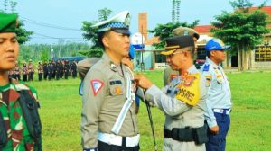 Polres Tulang Bawang Barat Melaksanakan Apel Gelar Pasukan Operasi Patuh Krakatau 2024, Ini Pesan Kapolres👇