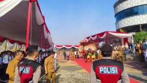 Pembukaan MPLS Tingkat SMA dan SMK se-Provinsi Lampung, Polres Pringsewu Turunkan Keamaan Ketatnan