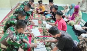 Satgas TMMD Kodim 0424/Tanggamus Ajak Anak-anak Didesa Belajar Mengaji