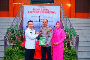 Pisah Sambut Kapolres di Kantor Bupati Pringsewu Berlangsung Penuh Haru
