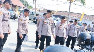 Polres Pesisir Barat Gelar Apel Ranmor dan Sarpras untuk Persiapan Operasi Mantap Praja Krakatau 2024