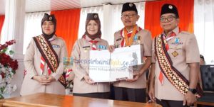 Bupati Agus Istiqlal Ikuti Apel Besar Hari Peramuka Ke-63