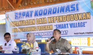 Pemkab Pesibar Gelar Rapat Pemanfaatan Data Kependudukan Dan Program SMARTVILLAGE Se Kabupaten Pesisir Barat