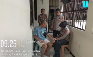 Dokkes Polres Lampung Barat Melaksanakan Rikkes dan Yankes kepada Tahanan di Rutan Polres Lampung Barat