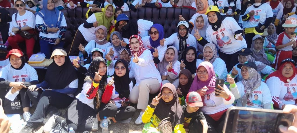 Masyarakat Way Lima, Kedondong dan Way Khilau, Meriahkan Jalan Sehat dan Senam CAKEP Pesawaran