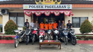 Tim Gabungan Tekab 308 Presisi Polres Pringsewu Berhasil Meringkus Komplotan Pencuri Motor, 21 Unit Kendaraan Disita