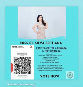 Harapkan Doa dan Dukungan Dari Masyarakat Pringsewu Masuk Green Final Miss Lampung Salah satu Mahasiswi UMPRI Semester VIII Silva Septiana Dari Pekon Sinar Baru