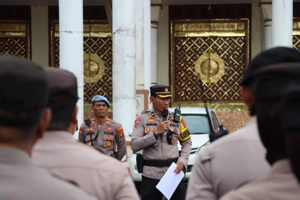 Polres Tanggamus Amankan Debat Publik Calon Bupati dan Wakil Bupati 2024