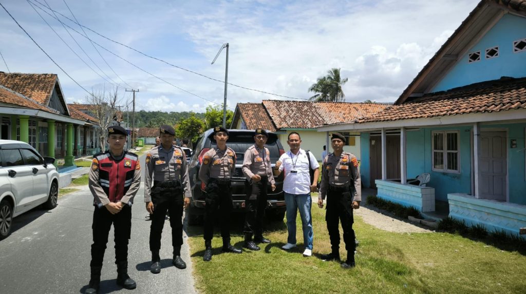 Pastikan Berjalan Aman Kampanye Tatap Muka Terbatas, Polres Pesisir Barat Lakukan Pengamanan