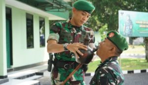 Letkol Inf Riyanto Wijaya Sambut Anggota Baru Kodim 0422/LB