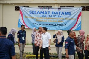 Pj Bupati Pringsewu Pantau Pelaksanaan Tes Seleksi CPNS
