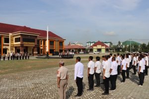 Polres Pringsewu Apel Siaga Masa Tenang