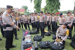 Apel Serpas Operasi Mantab Praja Krakatau 2024, Polres Way Kanan Siap Amankan Pilkada Serentak di Way Kanan