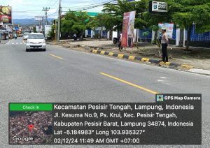 Cegah Terjadinya Kepadatan Lalu Lintas Sat Lantas Polres Pesisir Barat Laksanakan Pam Rawan Siang