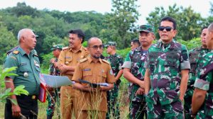 Danrem 043 Garuda Hitam Lampung Tinjau Calon Lokasi Kodim Pringsewu