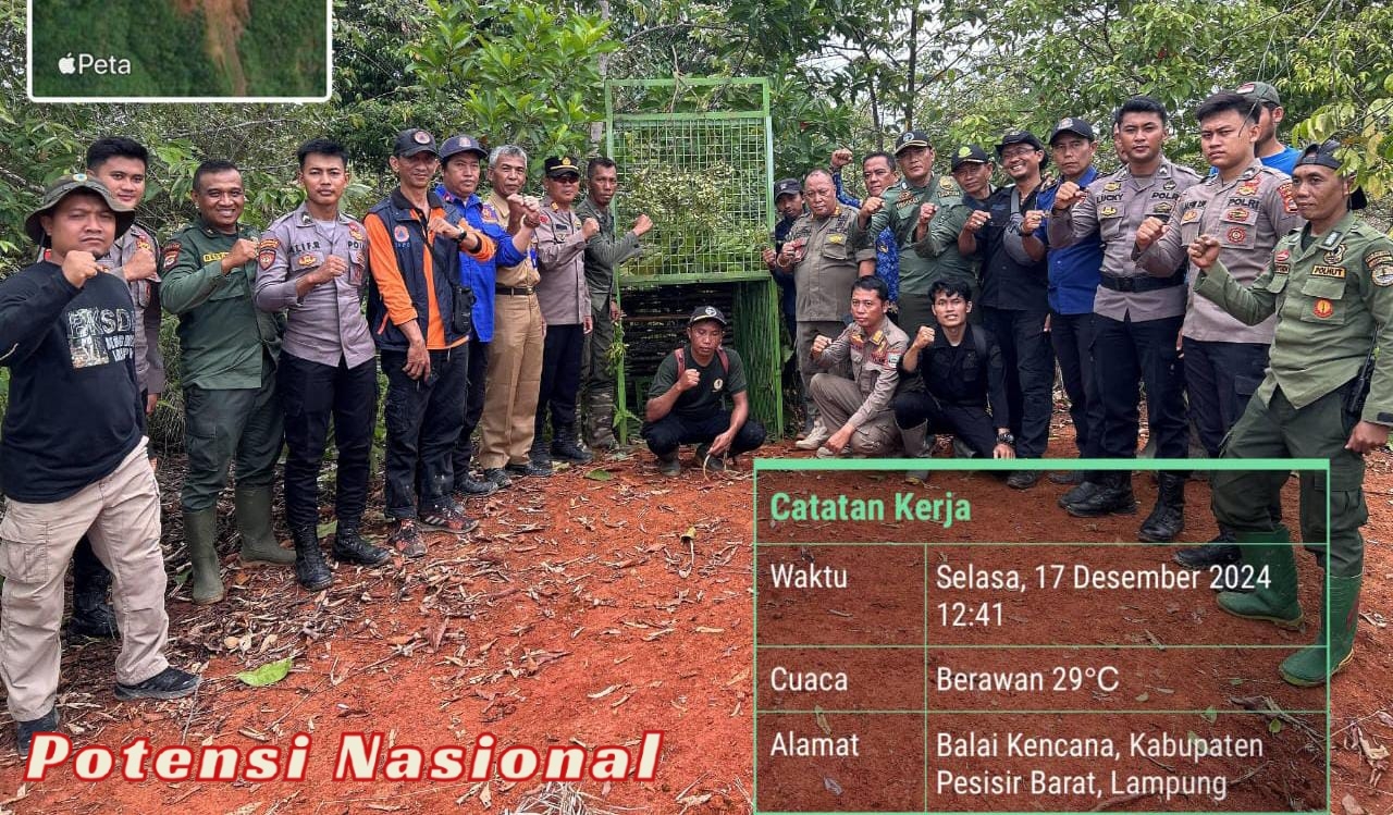 Polres Pesisir Barat dan Satgas Gabungan Bahas Strategi Penanganan Harimau Sumatra Di Pekon Pelita Jaya
