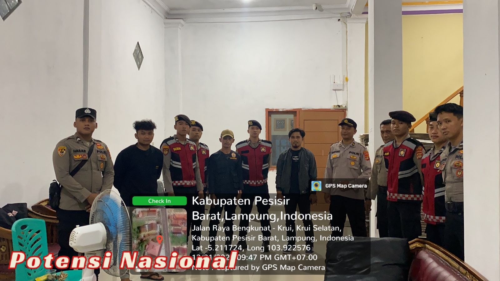 Cegah Terjadinya Kriminalitas Malam Hari Polres Pesisir Barat Laksanakan KRYD