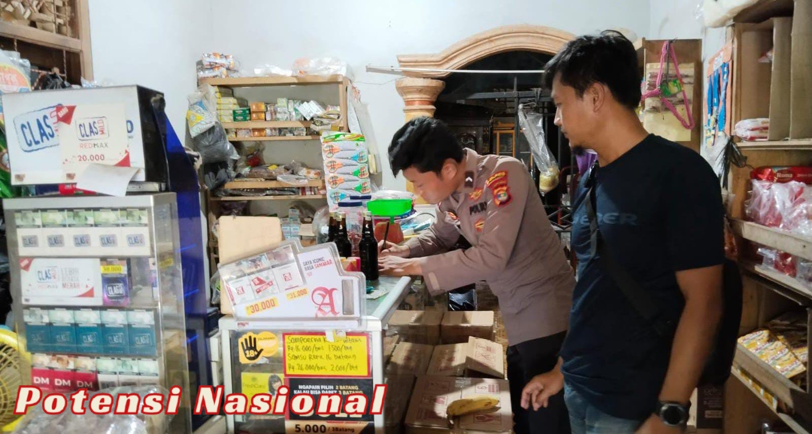 Polsek Pesisir Utara Razia Miras Miras Ilegal Tanpa Izin