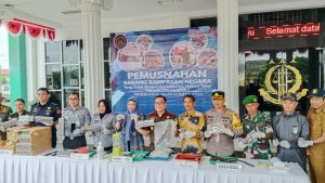 Kejaksaan Negeri Pringsewu Pemusnahan Barang Rampasan Negara