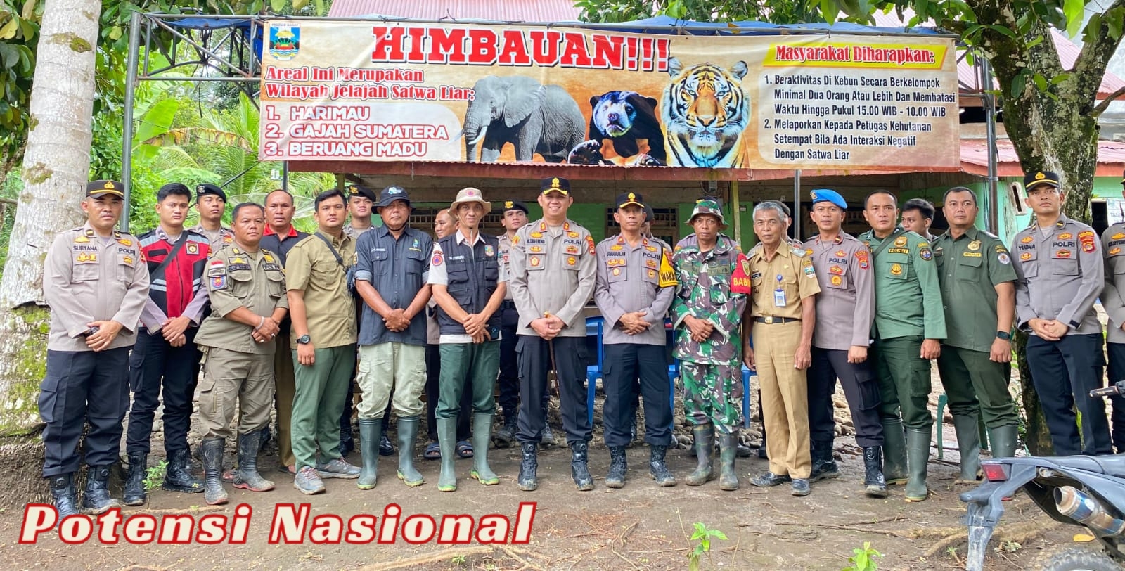 Kapolres Pesisir Barat Tinjau Pos Pantau Satwa Liar Harimau di Pekon Rawas