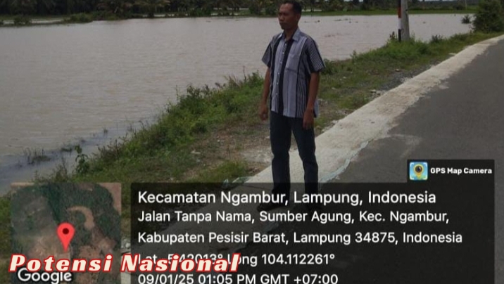 Daerah Rawan Berpotensi Banjir Kapolsek Tinjau Lokasi 