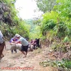 Pemasangan Tiang Listrik di Pekon Bandar Baru dusun Suka Makmur