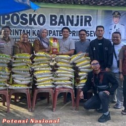 Himpunan Pengusaha Muda Indonesia (HIPMI) Pringsewu, Memberi Bantuan Kepada Masyarakat Terdampak Banjir