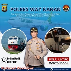Tingkatkan Pelayanan Mudik Lebaran 2025, Polres Way Kanan Siapkan Layanan Prima