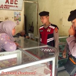Polres Pesisir Barat Pastikan Ketersediaan Bahan Pokok dan Himbau Waspada Uang Palsu di Pasar Tradisional