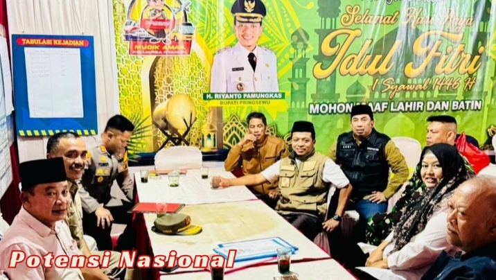 Bupati Pringsewu Cek Posko, Pastikan Kelancaran Arus mudik