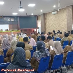 Setdakab Pringsewu Halalbilhalal Sekaligus Pelepasan Asisten