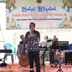 Dihadiri Bupati, PWI & IKWI Pringsewu Gelar Halalbilhalal