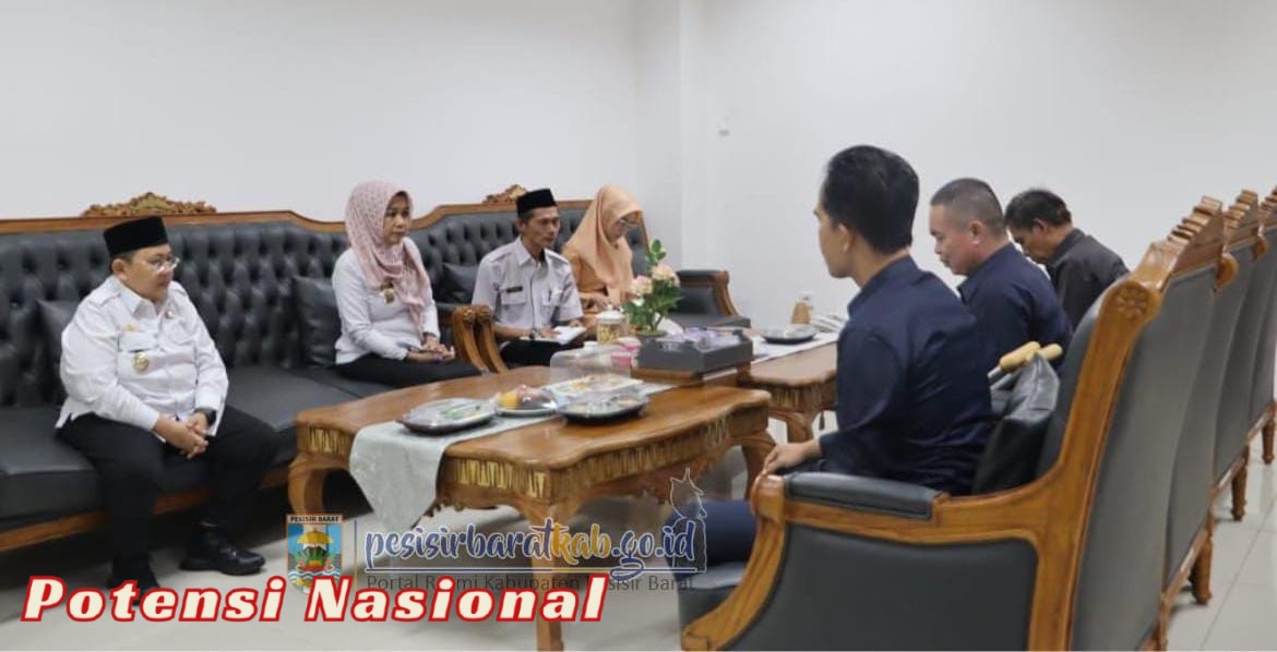 Wakil Bupati Pesisir Barat Sambut Audiensi PN Liwa Bahas Ruang Sidang