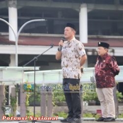 Bupati Dedi Irawan Pimpin Apel dan Halal Bihalal Idul Fitri 1446 H