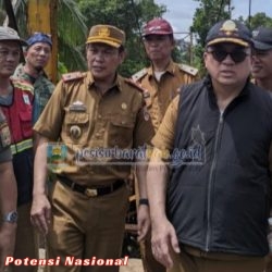 PJ. Sekda Tedi Zadmiko Tinjau Jembatan Way Pemerihan, Dorong Percepatan Pembangunan