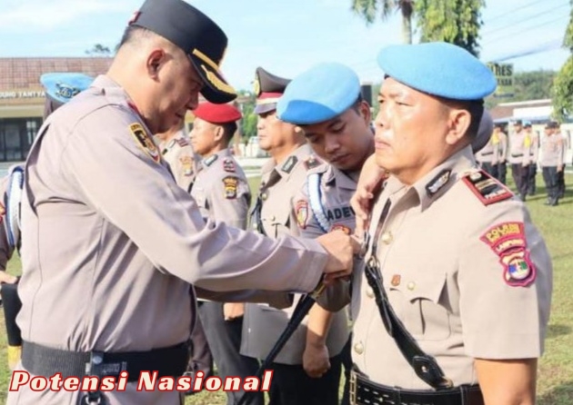 Polres Way Kanan Gelar Upacara Sertijab