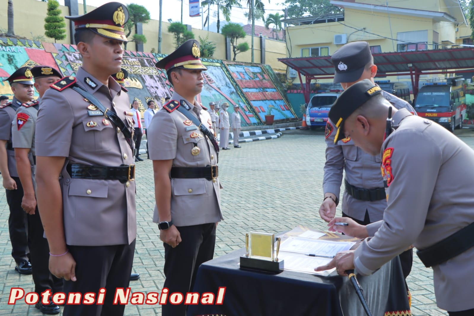 Kapolres Tanggamus Pimpin Sertijab, Sejumlah Pejabat Utama Polres Resmi Berganti