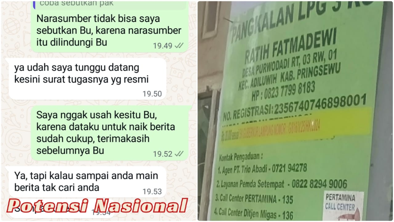 Diduga Jual LPG 3 Kg di Atas HET, Oknum Pengusaha Gas di Pringsewu Ancam Wartawan