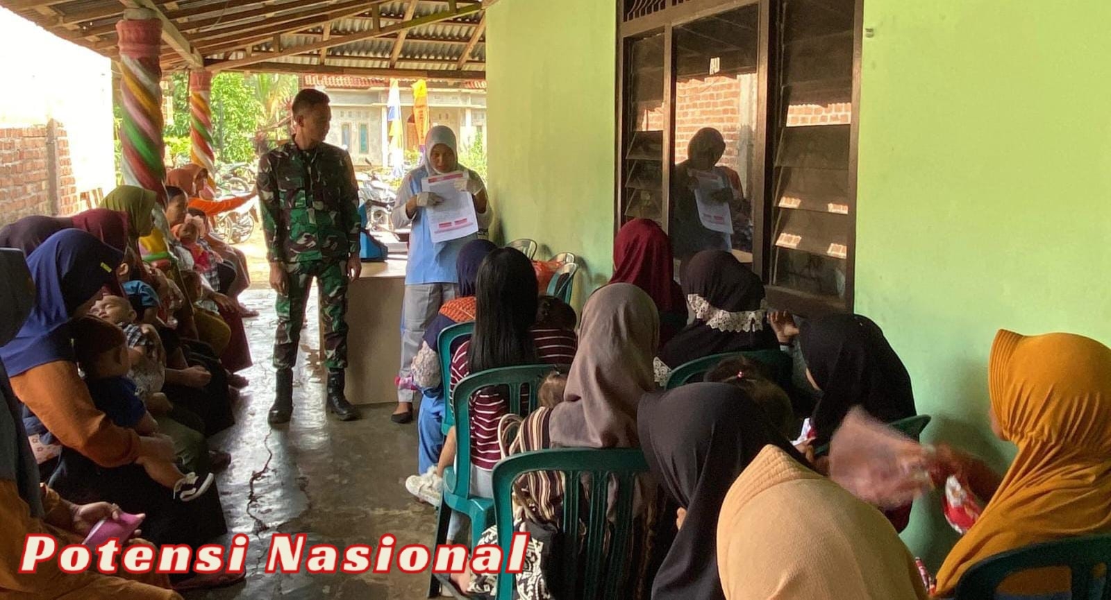 TMMD ke-124 Gelar Posyandu di Desa Pemerihan, Dorong Kesadaran Kesehatan Masyarakat dan Cegah Stunting
